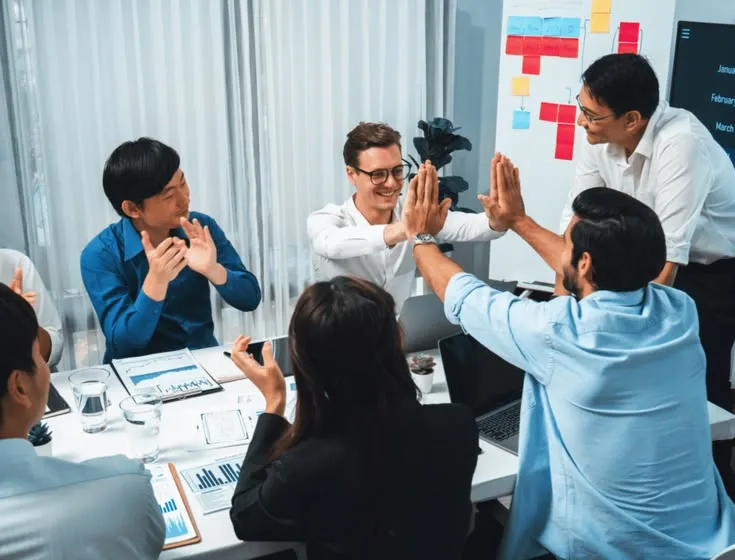 Workplace environment promotion through team participation